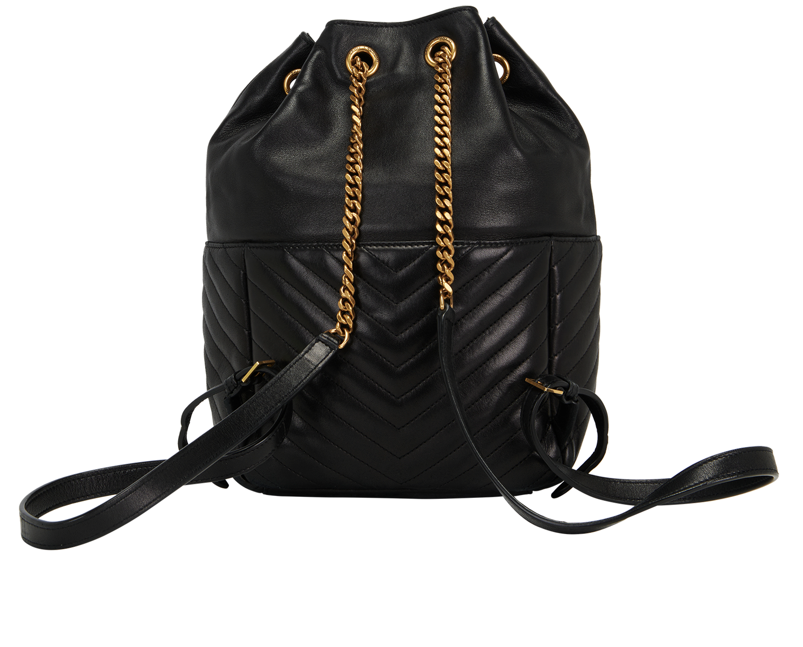 Joe Backpack, &pound;795, Handbags, Black, Leather, Back view